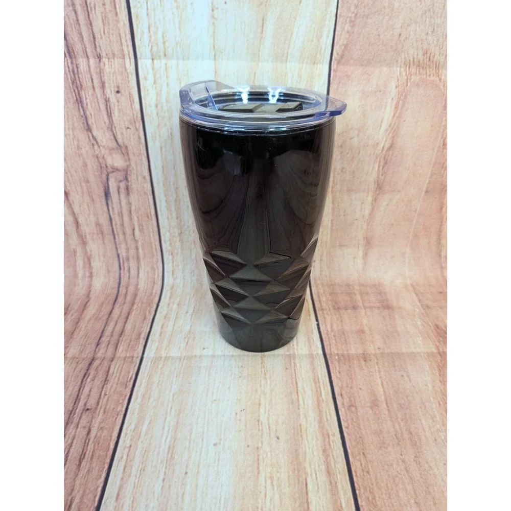 Harley-Davidson Z&M Black Geometric 16oz Travel Tumbler Cup with Lid